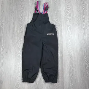 Minimuds Kids Black Waterpoof Overalls Size 4 Years