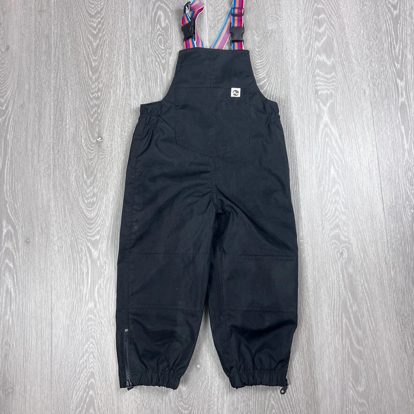 Minimuds Kids Black Waterpoof Overalls Size 4 Years