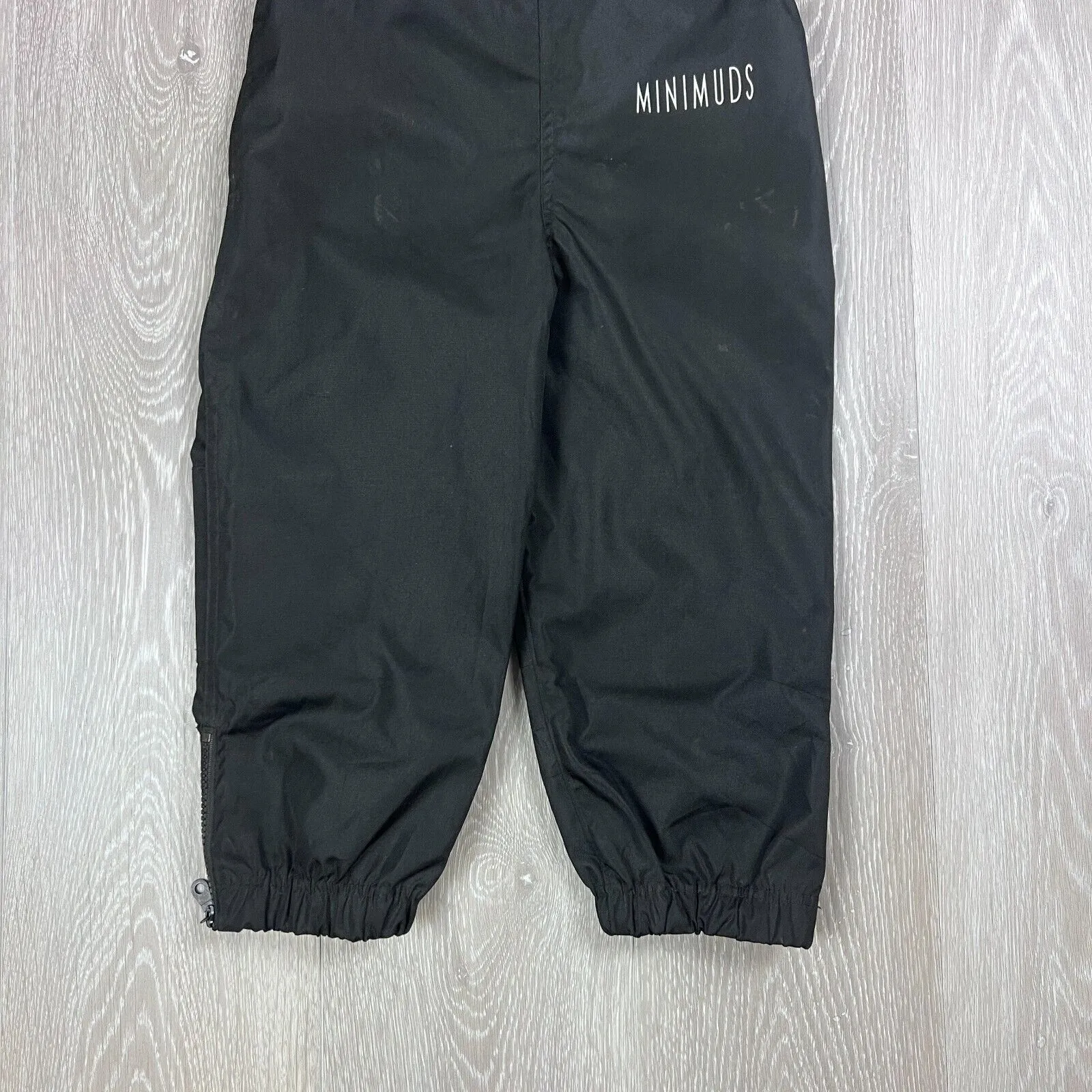 Minimuds Kids Black Waterpoof Overalls Size 4 Years