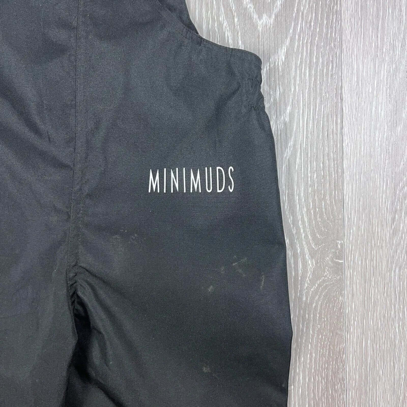Minimuds Kids Black Waterpoof Overalls Size 4 Years