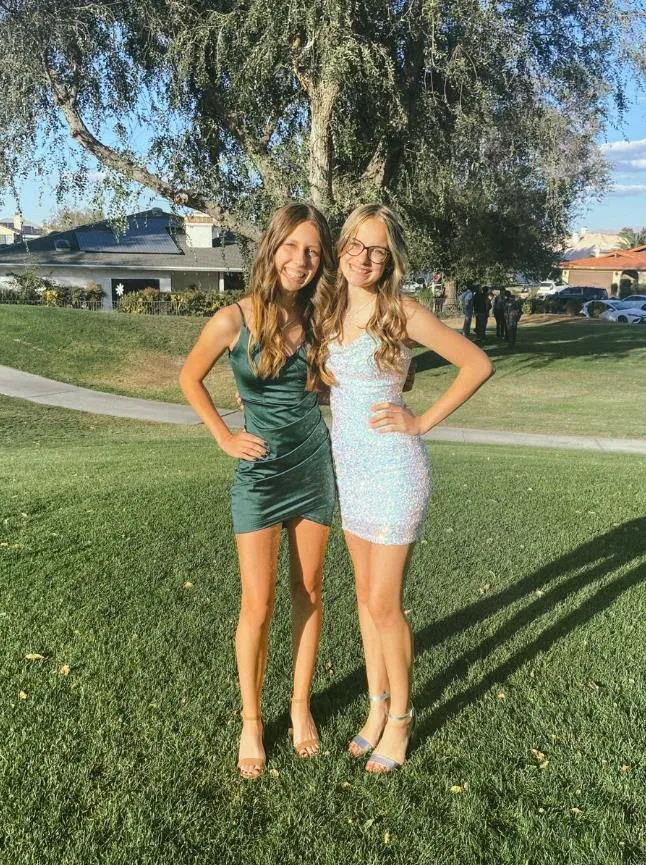 Mismatched Charming Spaghetti Straps Backless Embroidered Short Homecoming Dresses, HD0192