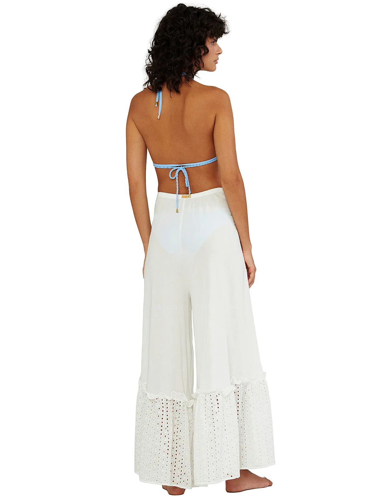 Mixed Tie Waist Pants ::RET