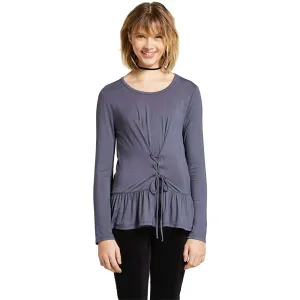 Mossimo Women's Long Sleeve Lace Up Knit Top