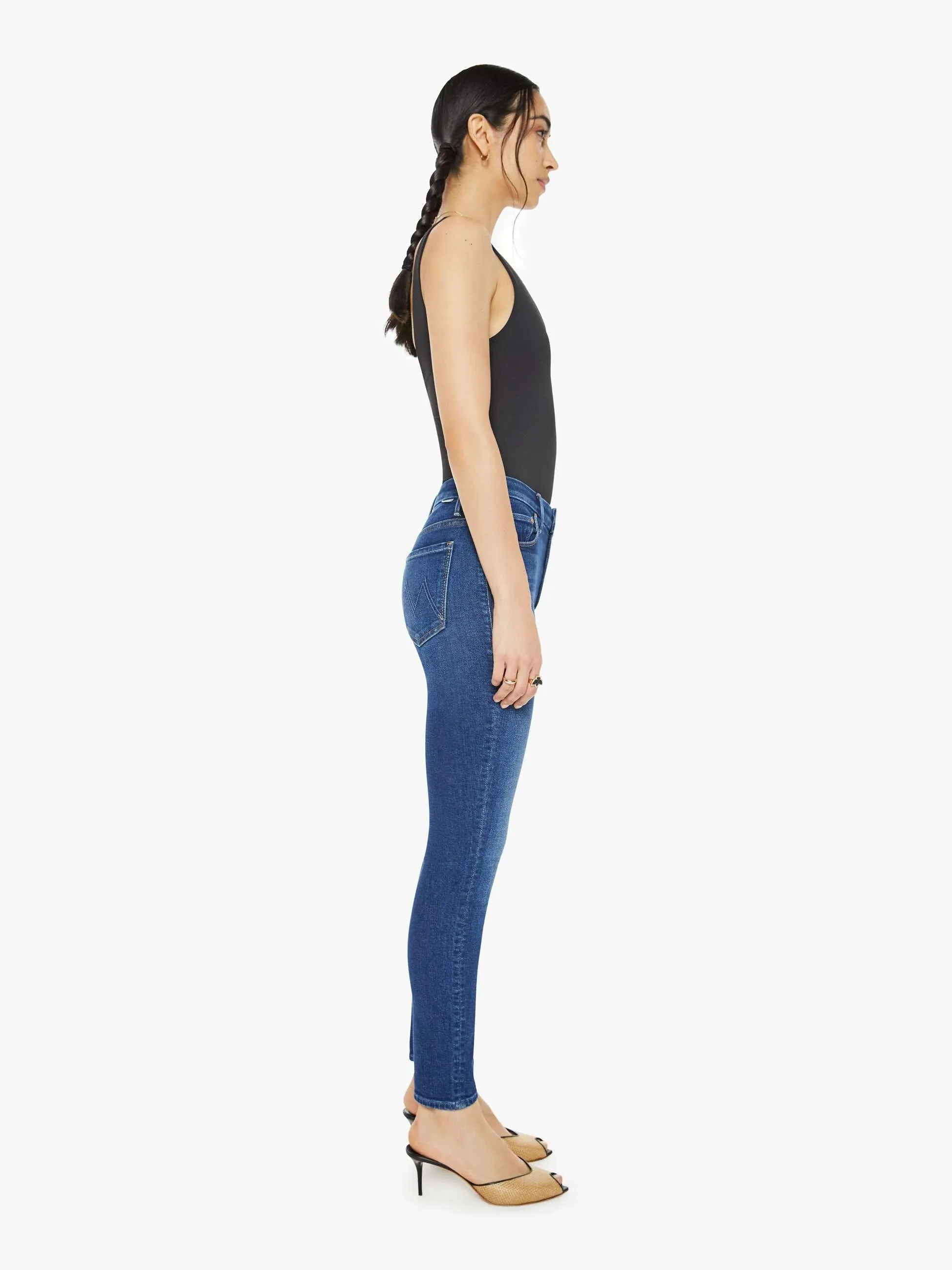 MOTHER High Waisted Looker Ankle