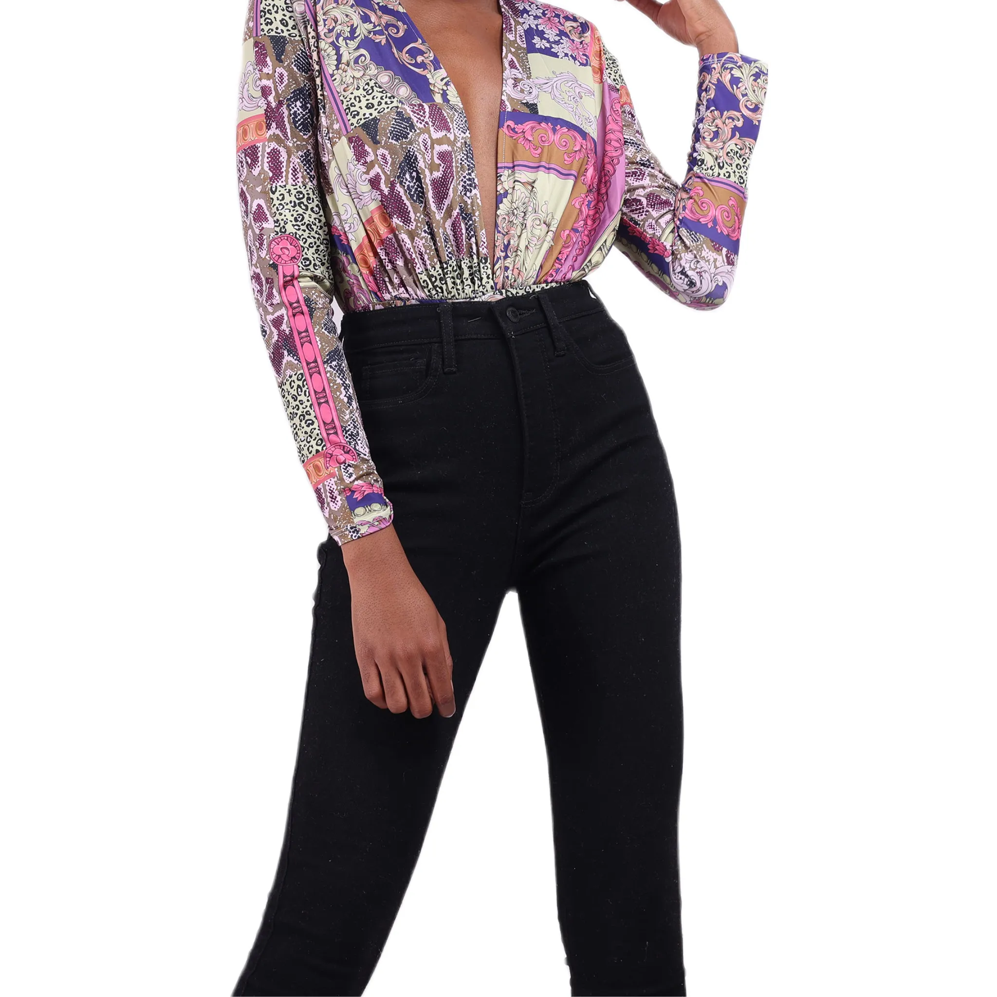 Multi |  Printed Bodysuit