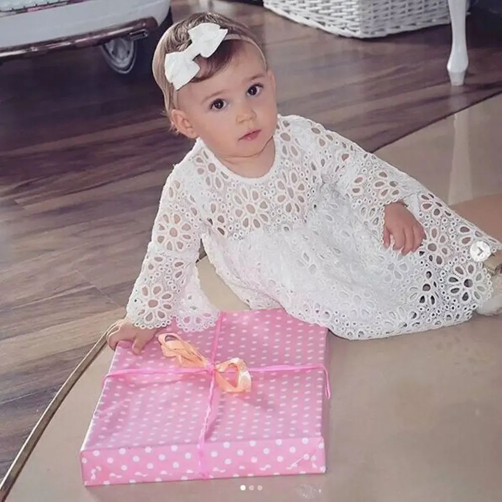 Mummy & Me White Floral Lace Dress