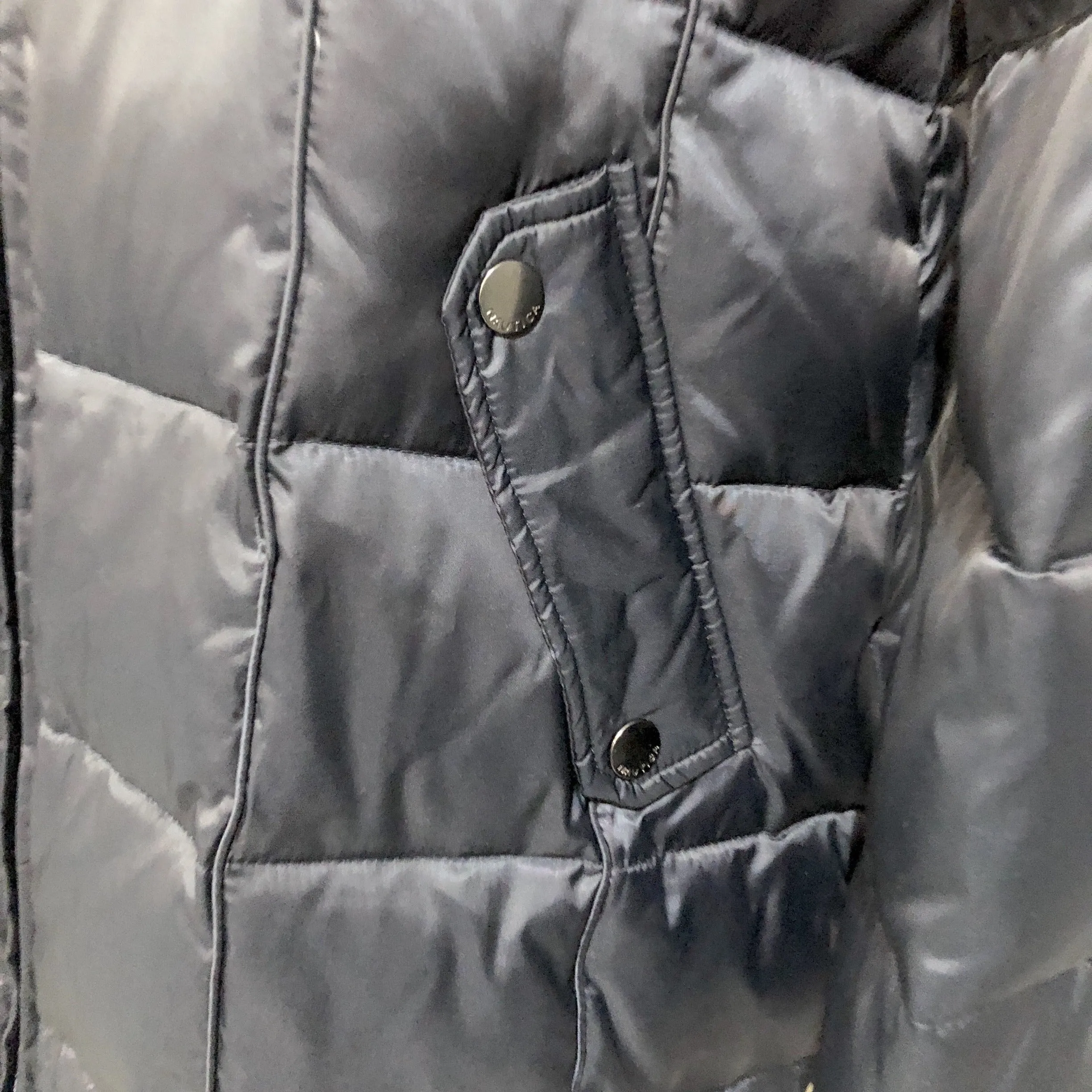 NAUTICA Navy Down Feather Puffer Jacket Size L NWT