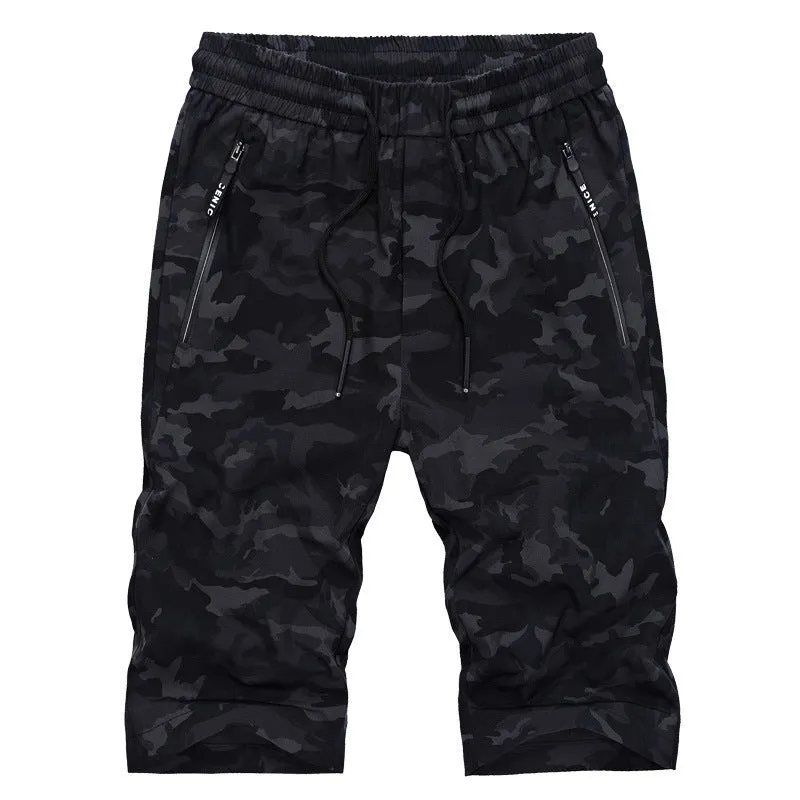 New Camouflage Men's Summer Loose Men's Casual Short Overalls Sweatpants