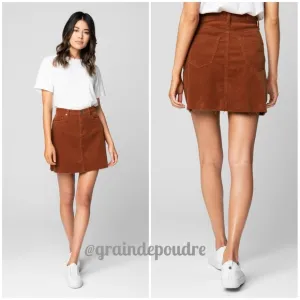 New! 🎉HP🎉 Blank NYC Atlas Corduroy Raw Hem Miniskirt 26 S