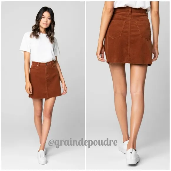 New! 🎉HP🎉 Blank NYC Atlas Corduroy Raw Hem Miniskirt 26 S