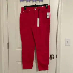 NEW Nicole Miller soho high rise ankle skinny raspberry stretch jeans size 12