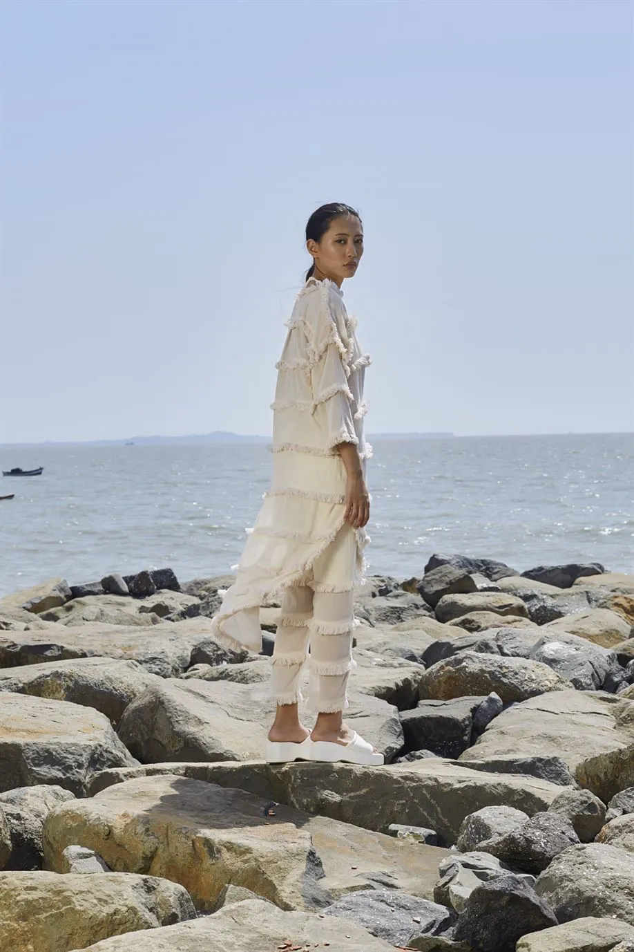 New Season Summer/Fall 24-Pants Tassle SE Cotton Offwhite-MT Tassle SE Pants-L1 ML Oatmeal-Fashion Edit Mati