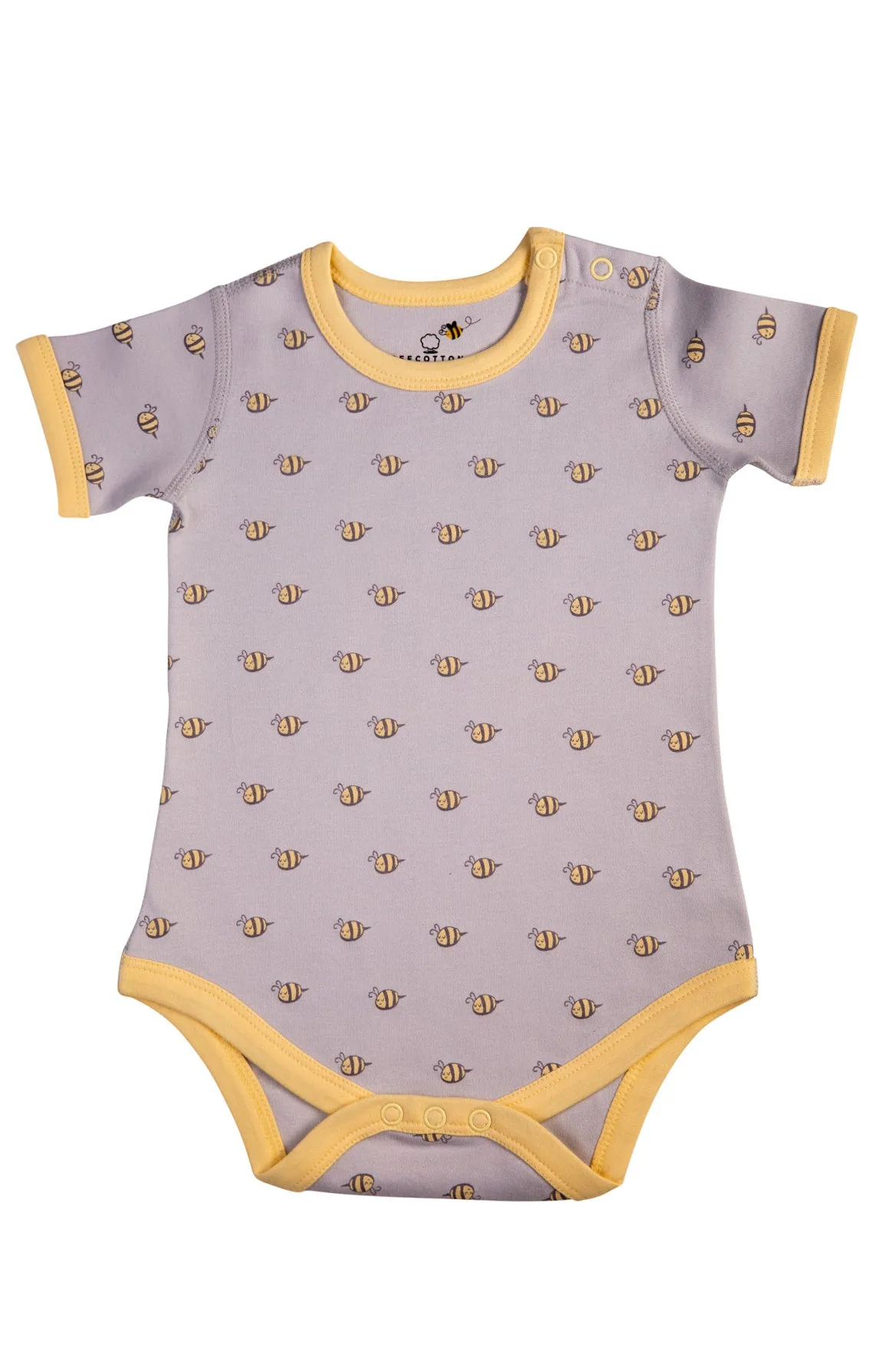 Newborn Baby Unisex Organic 6 Piece Set w/Short-Sleeve Bodysuit (0-3M)