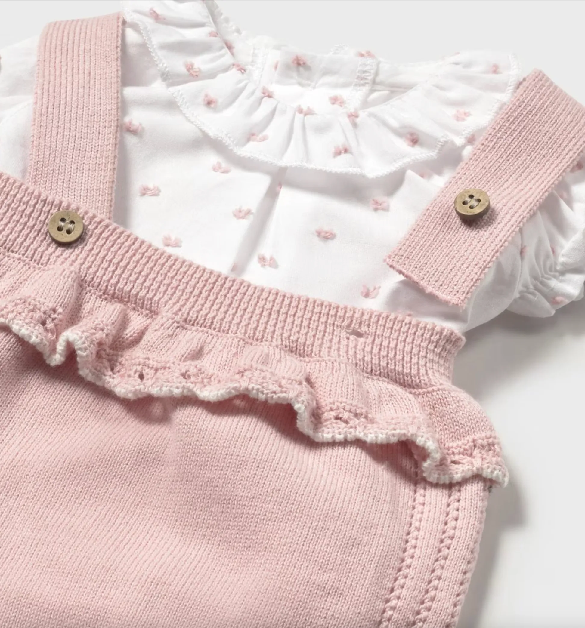 Newborn Knit Dungaree Set