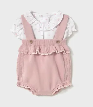 Newborn Knit Dungaree Set