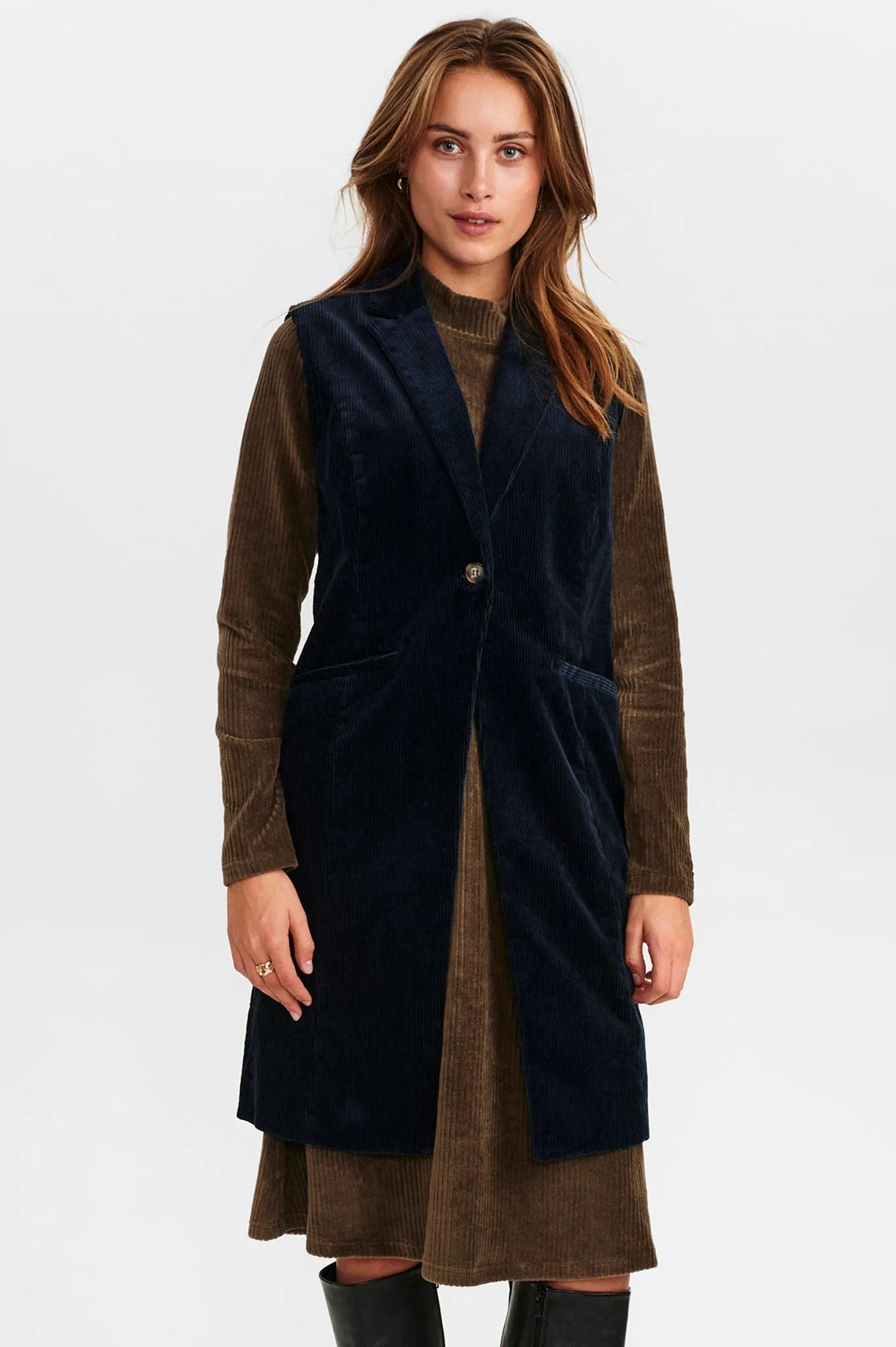 NICHENOA WAISTCOAT - Dark Sapphire
