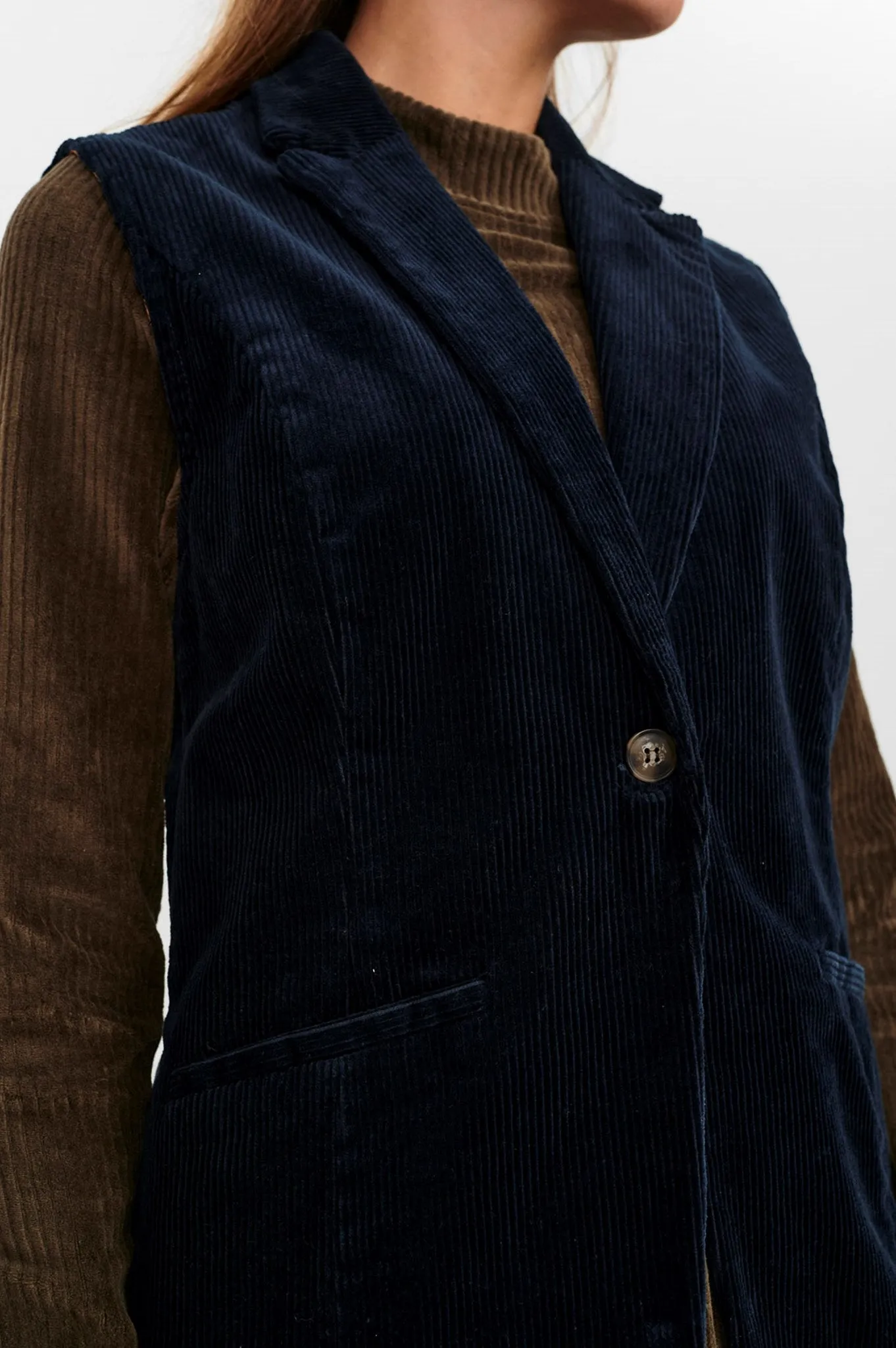 NICHENOA WAISTCOAT - Dark Sapphire
