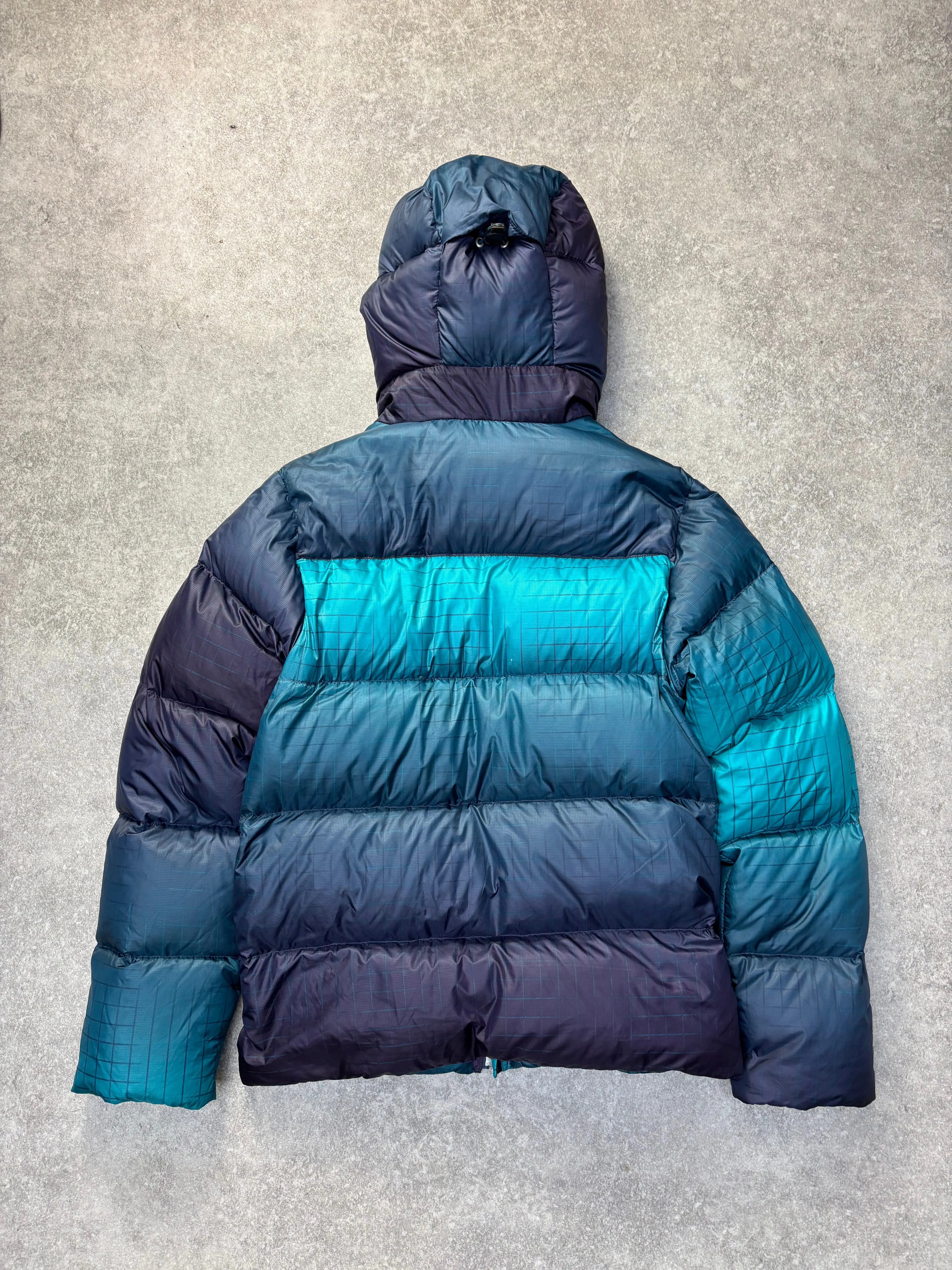 Nike ACG Multicolour Check Pattern Hooded Feather Down Jacket