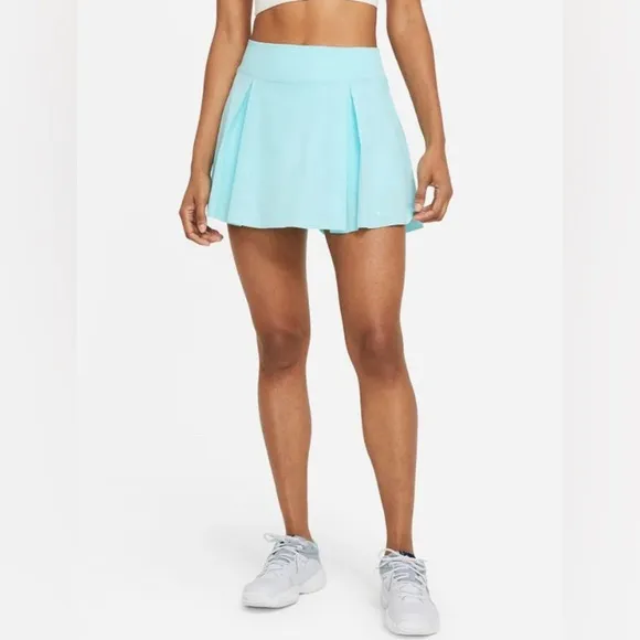 Nike Club Mini Skirt Pastel Bright Turquoise Teal Blue Skort Inner Short Medium