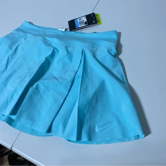 Nike Club Mini Skirt Pastel Bright Turquoise Teal Blue Skort Inner Short Medium