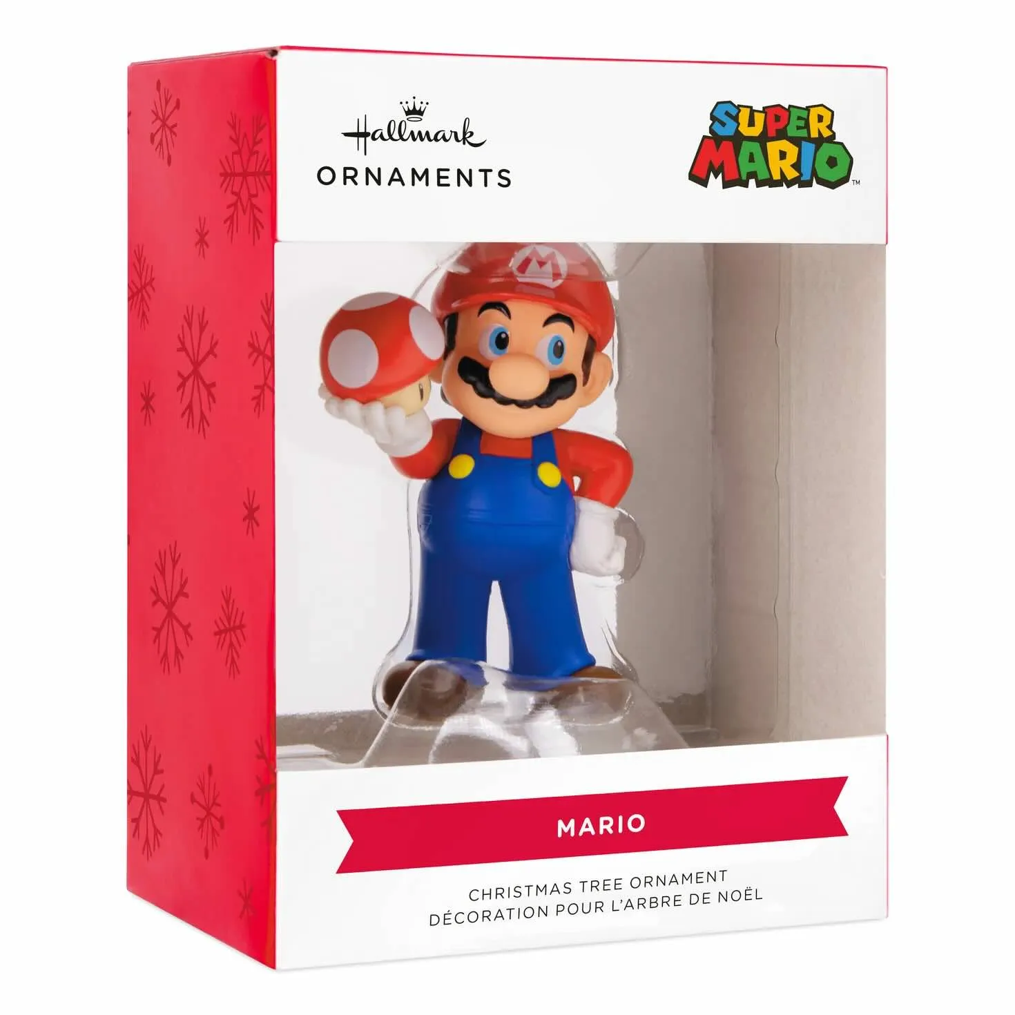 Nintendo Super Mario With Super Mushroom Resin Hallmark Christmas Ornament