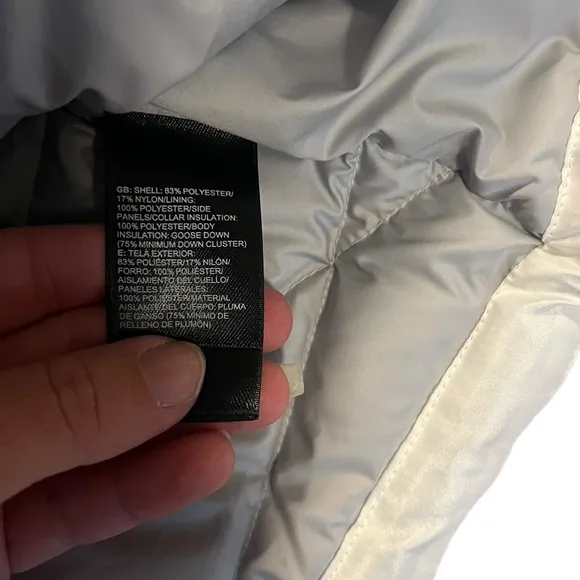 North Face Aconcagua 550 White Puffer Vest