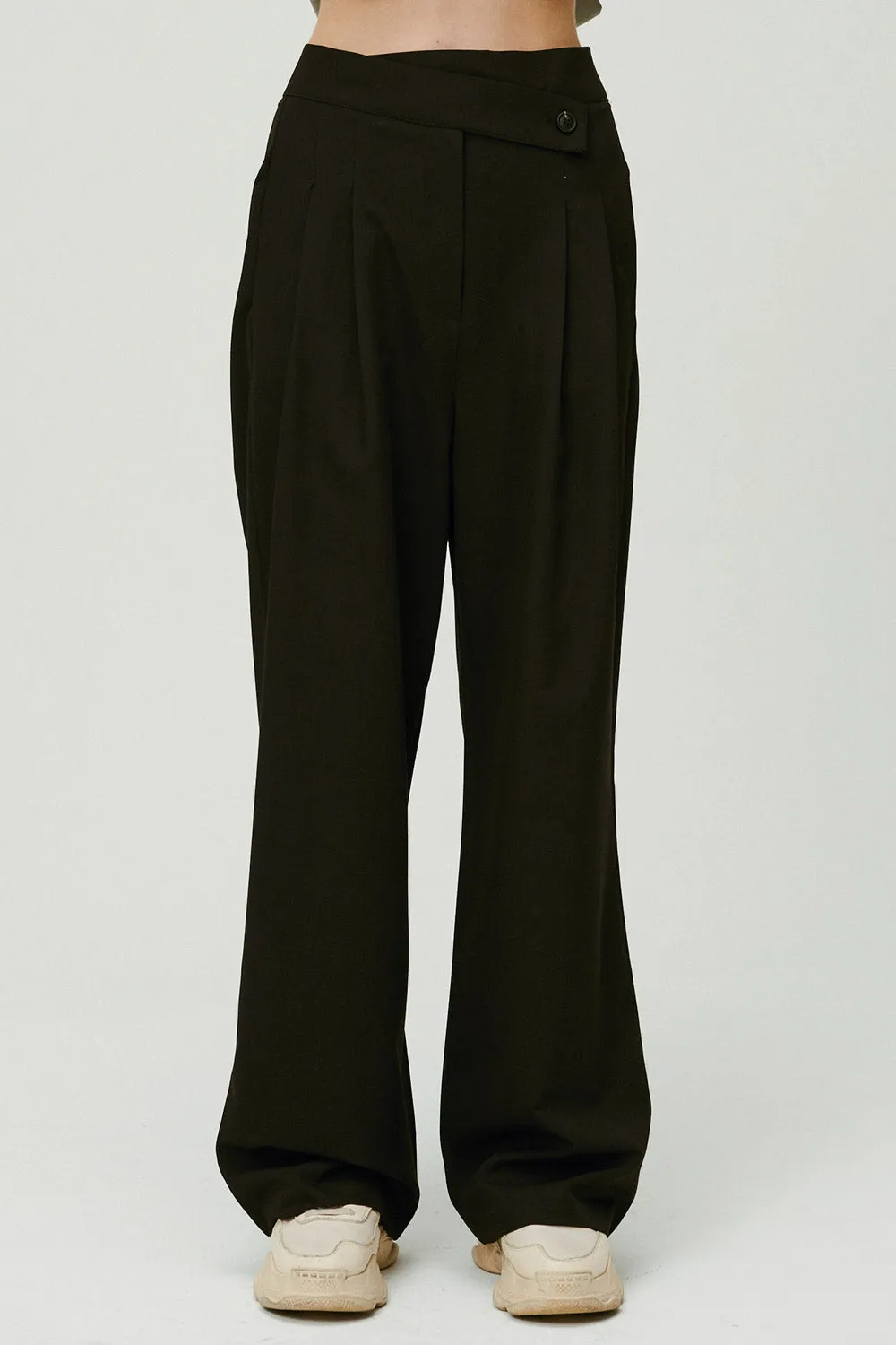 Nova Wrap Front Wide Leg Pants