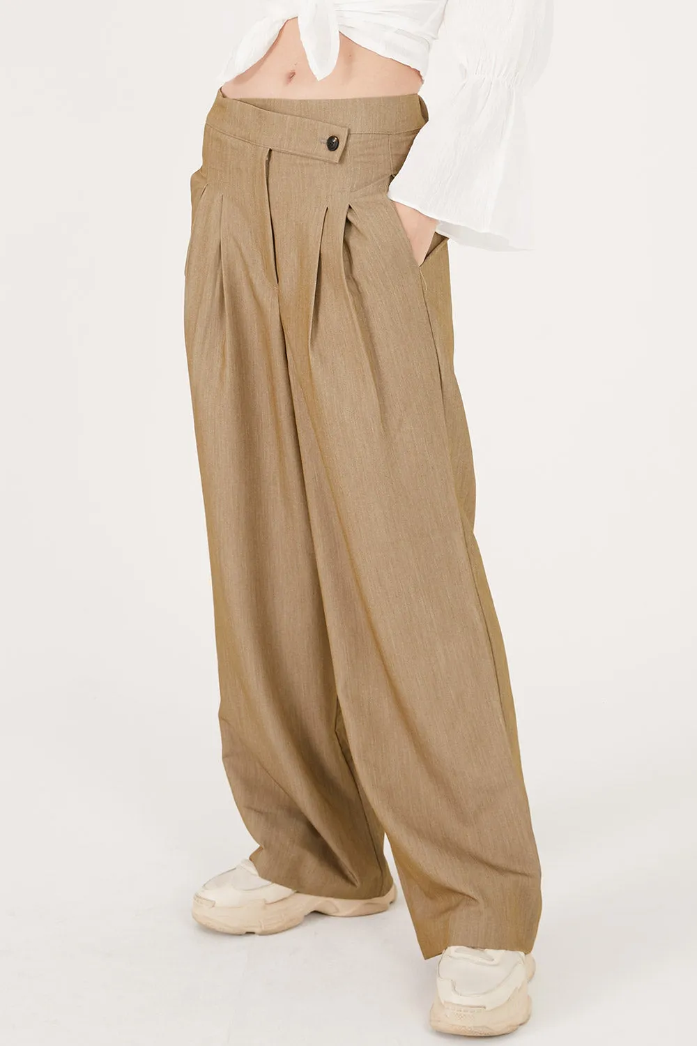 Nova Wrap Front Wide Leg Pants