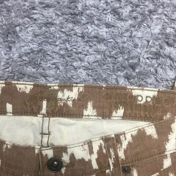 NWT 7 for all mankind the skinny crop printed jean