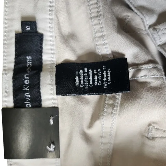 NWT CALVIN KLEIN Women's light grey skinny jeans, size 10, cotton, mid rise