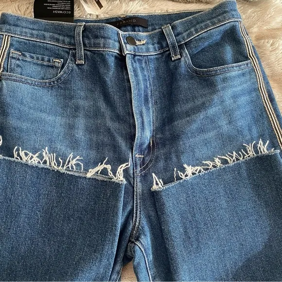 NWT J Brand Jules High-Rise Ankle Jeans  Embellished Rhinestones Jules  Sz 29