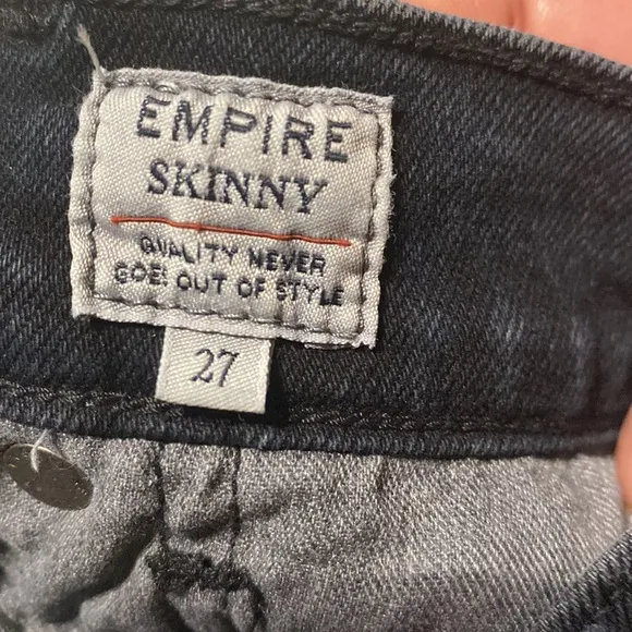 NWT: Levis Jeans  Made &amp; Crafted Black Mineral Skinny Zip Leg Japanese Denim