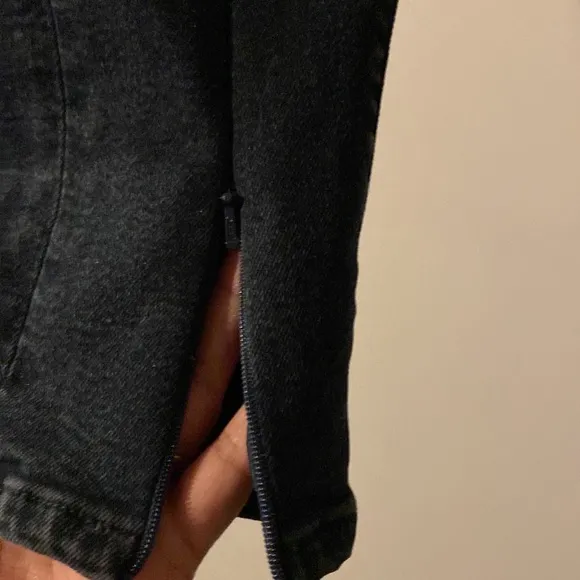 NWT: Levis Jeans  Made &amp; Crafted Black Mineral Skinny Zip Leg Japanese Denim