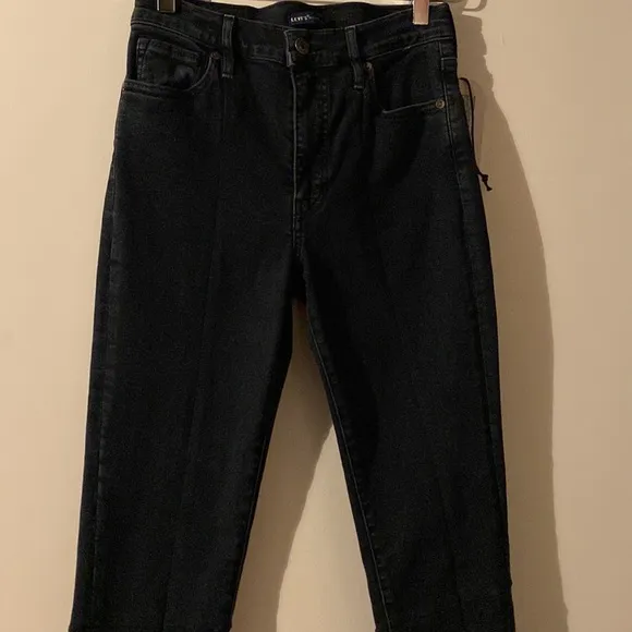 NWT: Levis Jeans  Made &amp; Crafted Black Mineral Skinny Zip Leg Japanese Denim