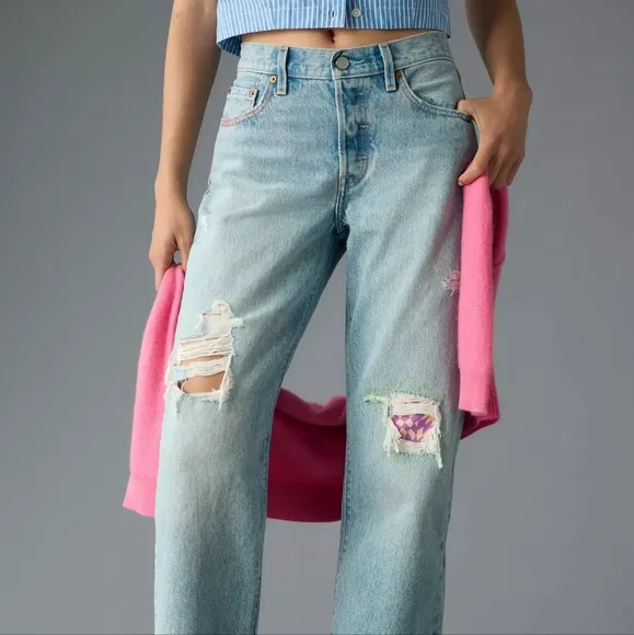 NWT Levi's Premium Novel Tea Tinted Limited 150 Years 501 90s Straight Jeans