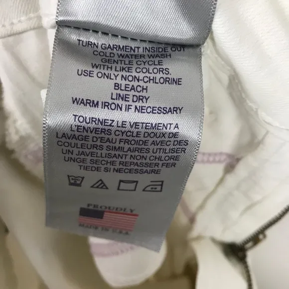 NWT NYDJ Marilyn Straight Jeans in Optic White Size 0P