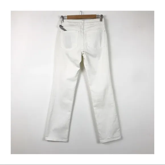 NWT NYDJ Marilyn Straight Jeans in Optic White Size 0P