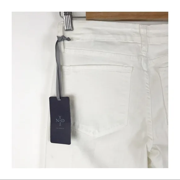 NWT NYDJ Marilyn Straight Jeans in Optic White Size 0P