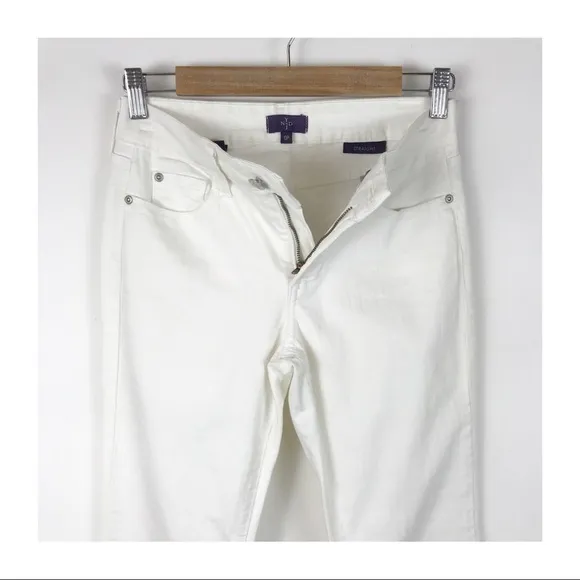 NWT NYDJ Marilyn Straight Jeans in Optic White Size 0P