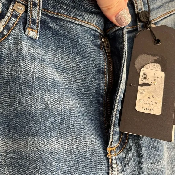 NWT Rag and Bone Cate Mid Rise Skinny Ankle Jeans