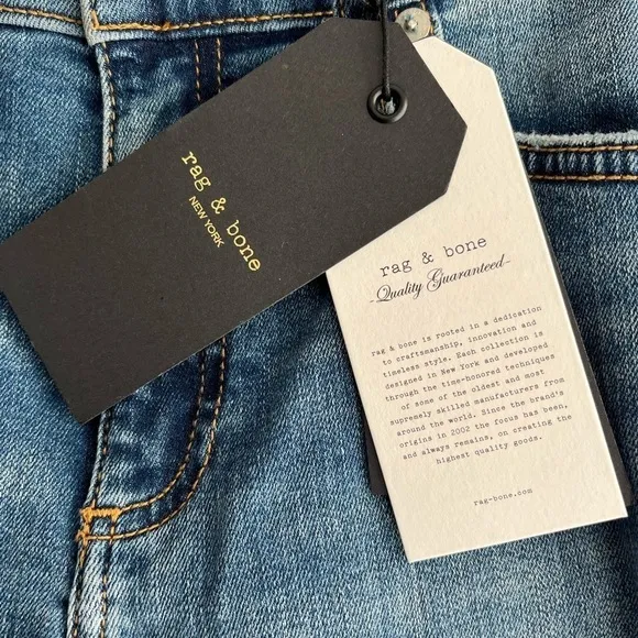 NWT Rag and Bone Cate Mid Rise Skinny Ankle Jeans
