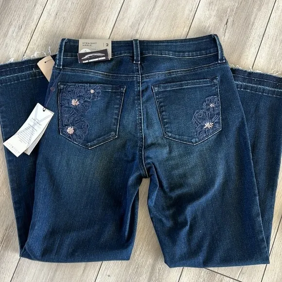 NYDJ Marilyn straight leg ankle jeans size 2 nwt