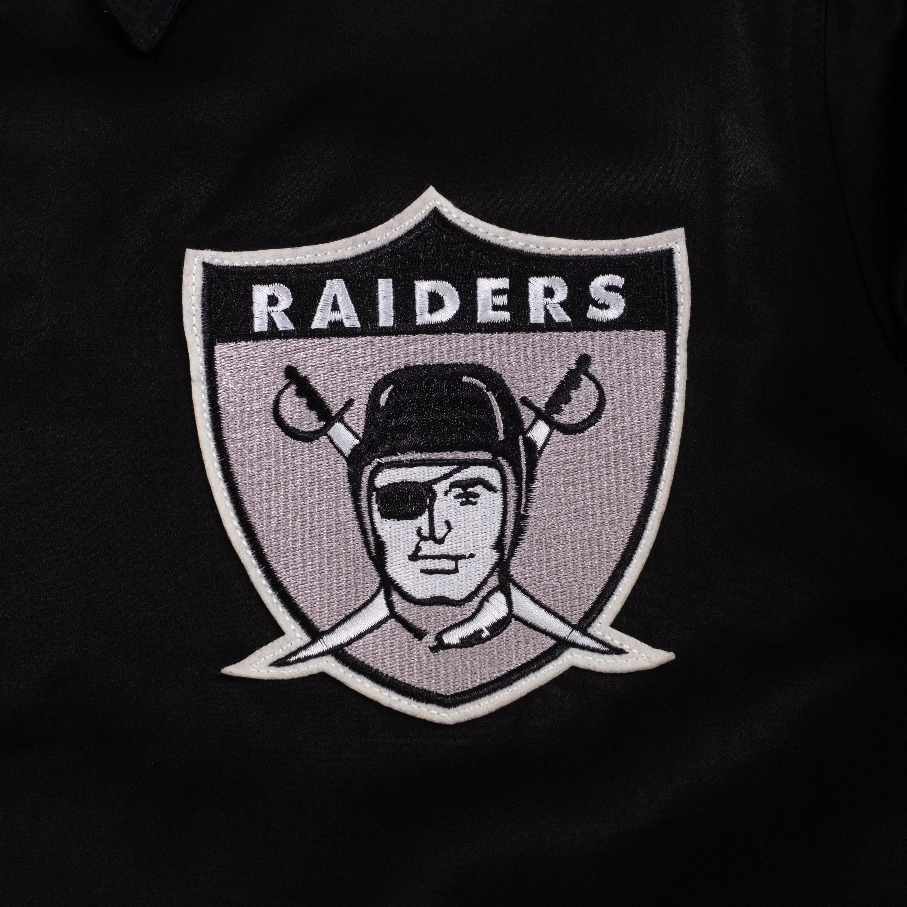 Oakland Raiders Satin Windbreaker