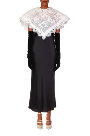 Off White Corded Lace Collar