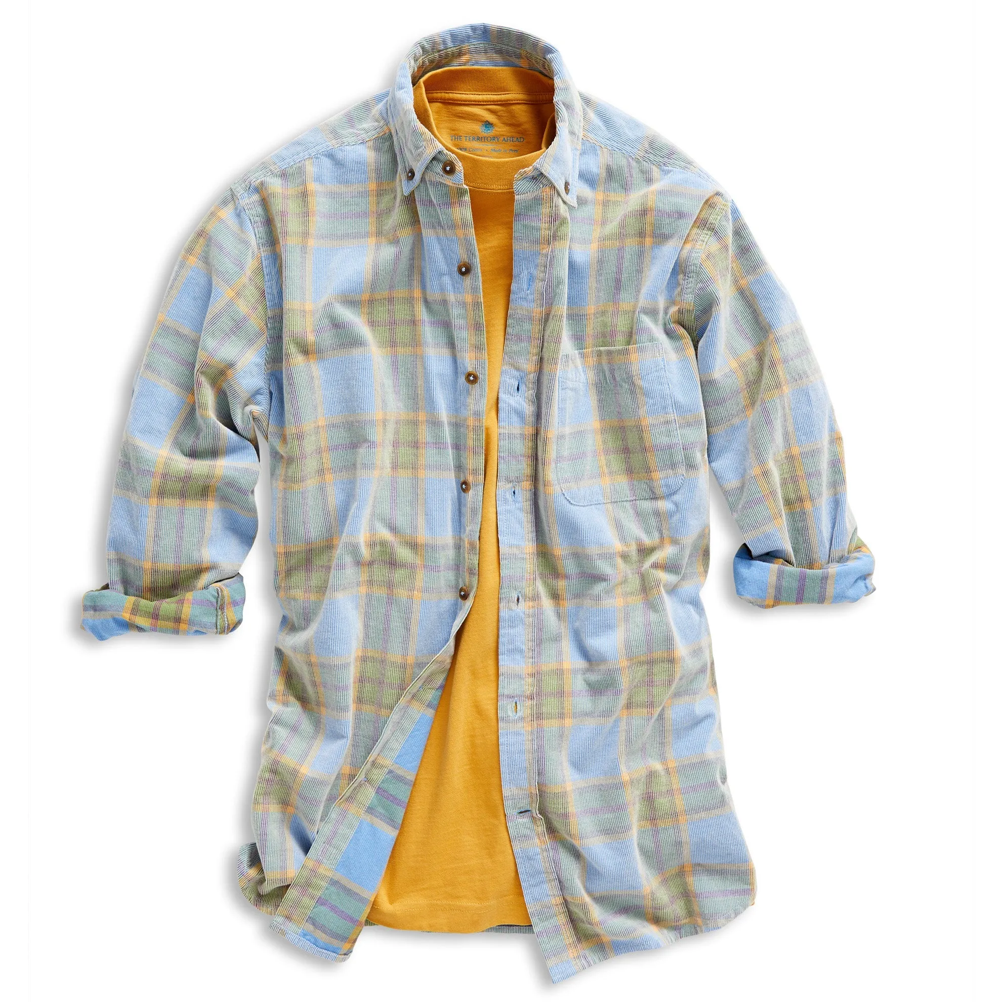 Old Steamboat Plaid Corduroy Shirt