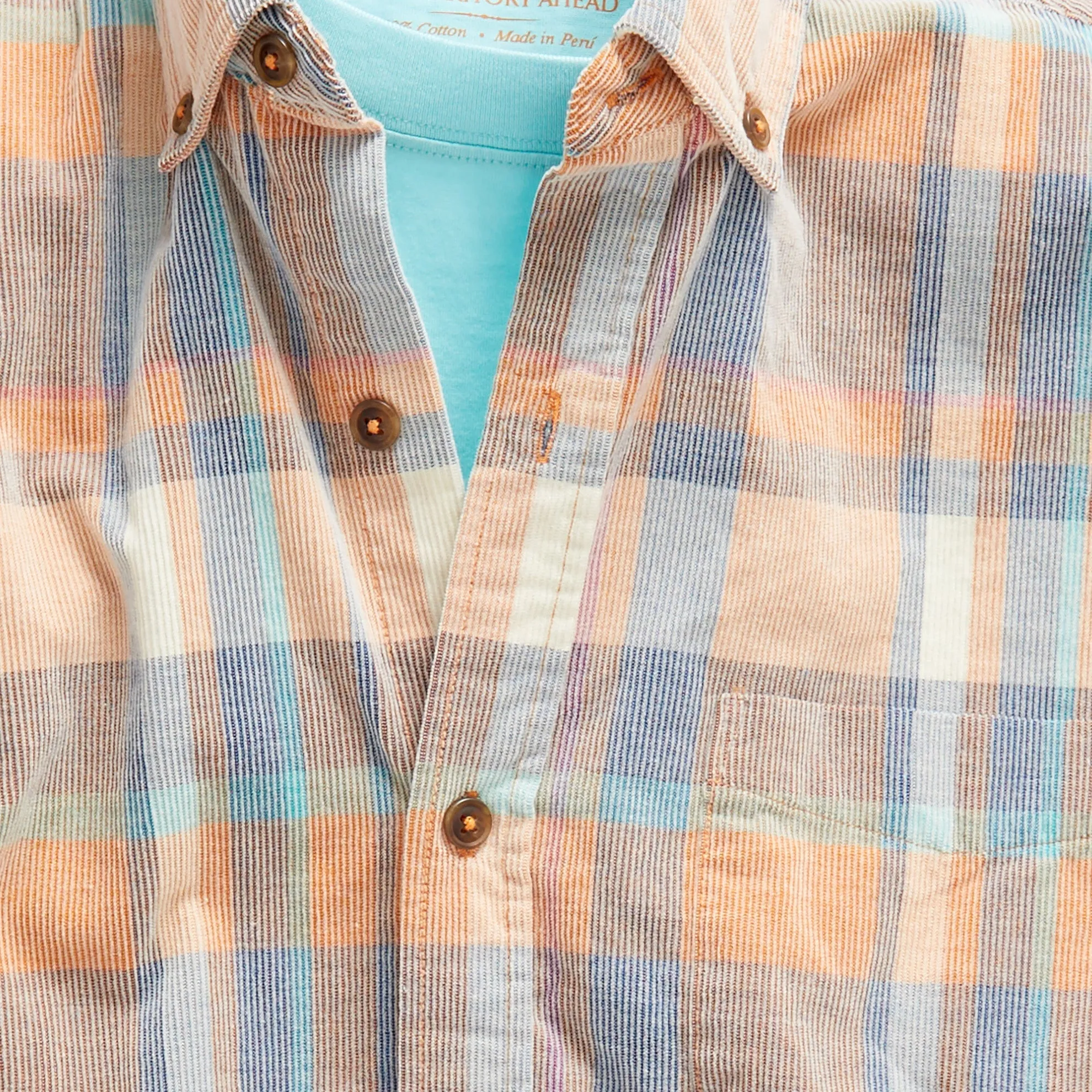 Old Steamboat Plaid Corduroy Shirt