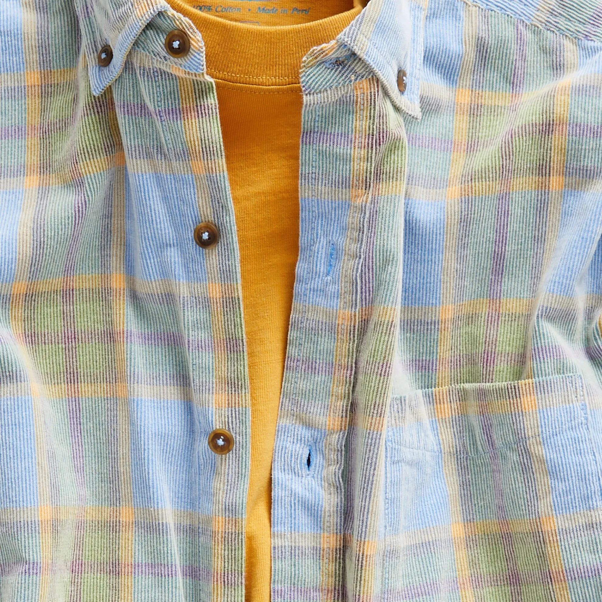 Old Steamboat Plaid Corduroy Shirt