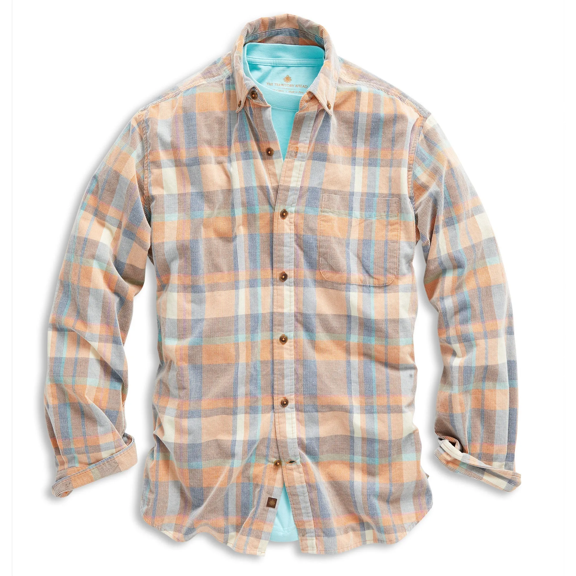 Old Steamboat Plaid Corduroy Shirt