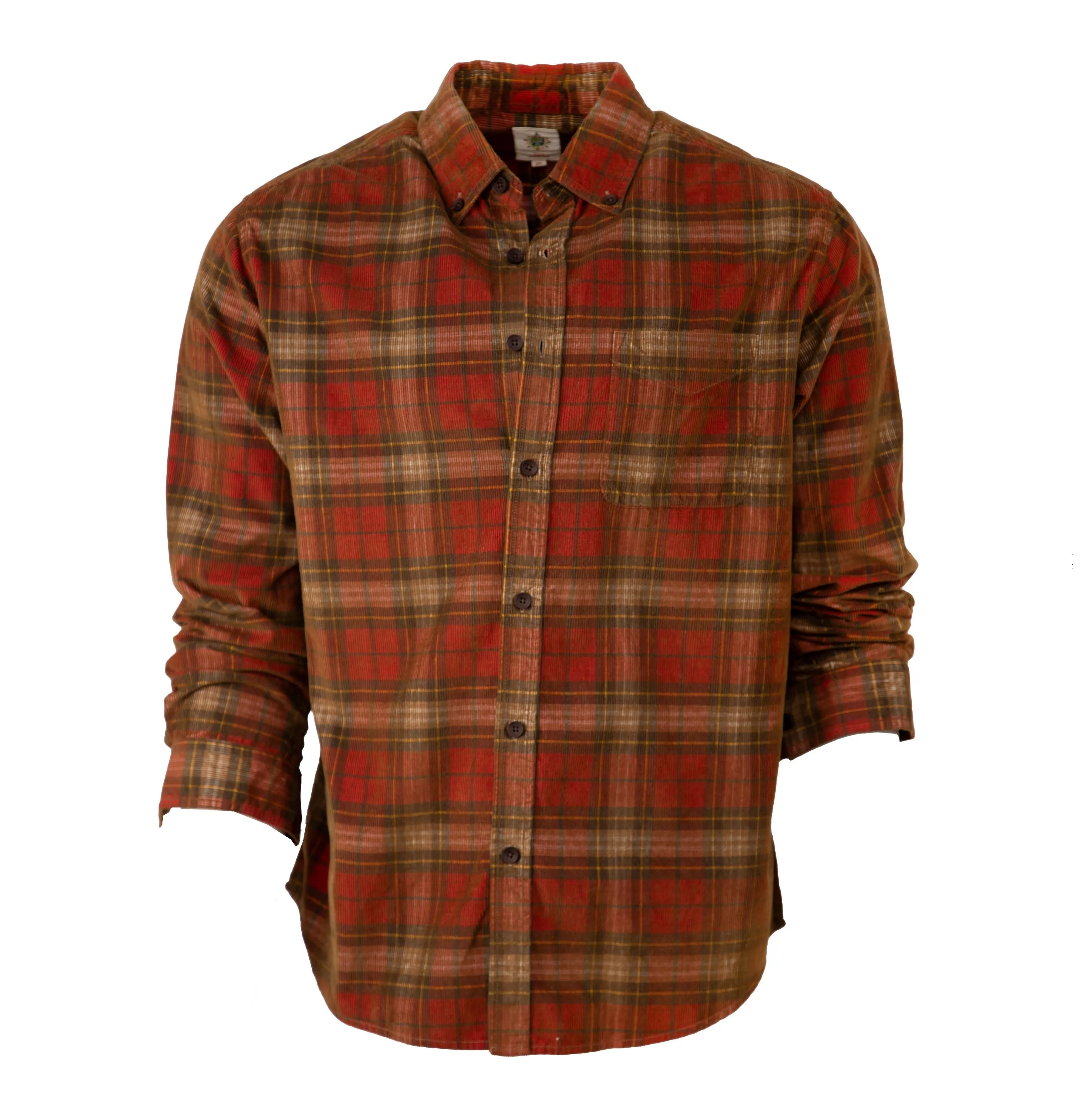 Old Steamboat Plaid Corduroy Shirt