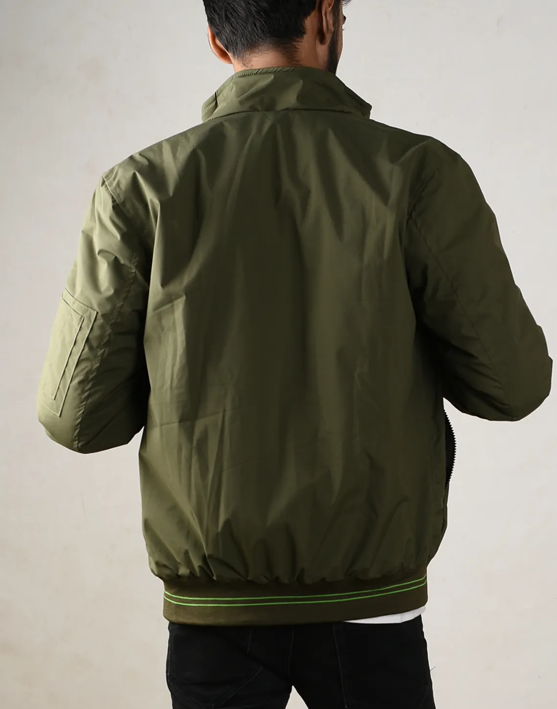 Olive Grove Bomber Jacket